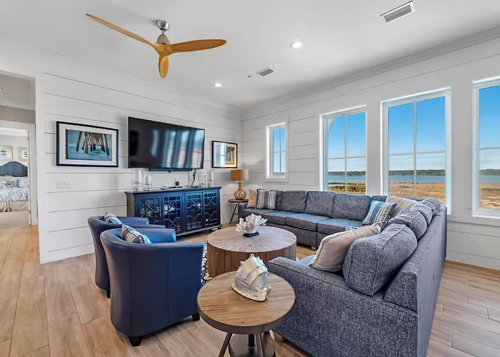 Morning Tide By Gsvr - Beachfront Luxury With Pool, Elevator & Game - Free Activities And Golf Holiday home *